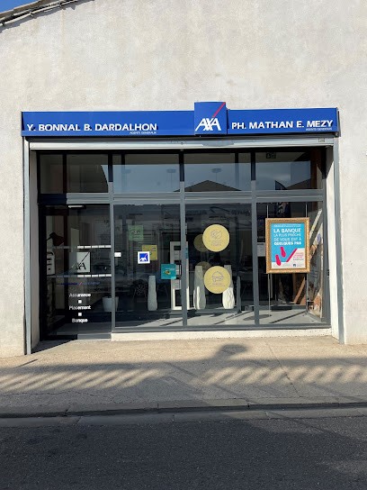 AXA Assurance et Banque Bonnal Dardalhon Mathan Mezy, Agence d'Assurances à Lunel