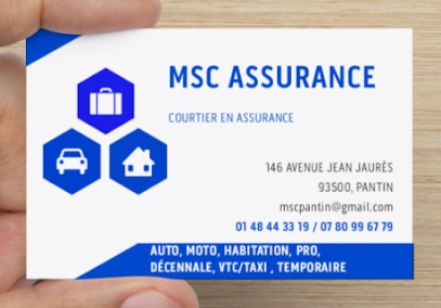 MSC ASSURANCE, Agence d'Assurances à Pantin